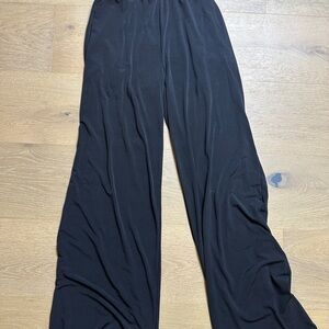 Black Wide-Leg Women's Pants